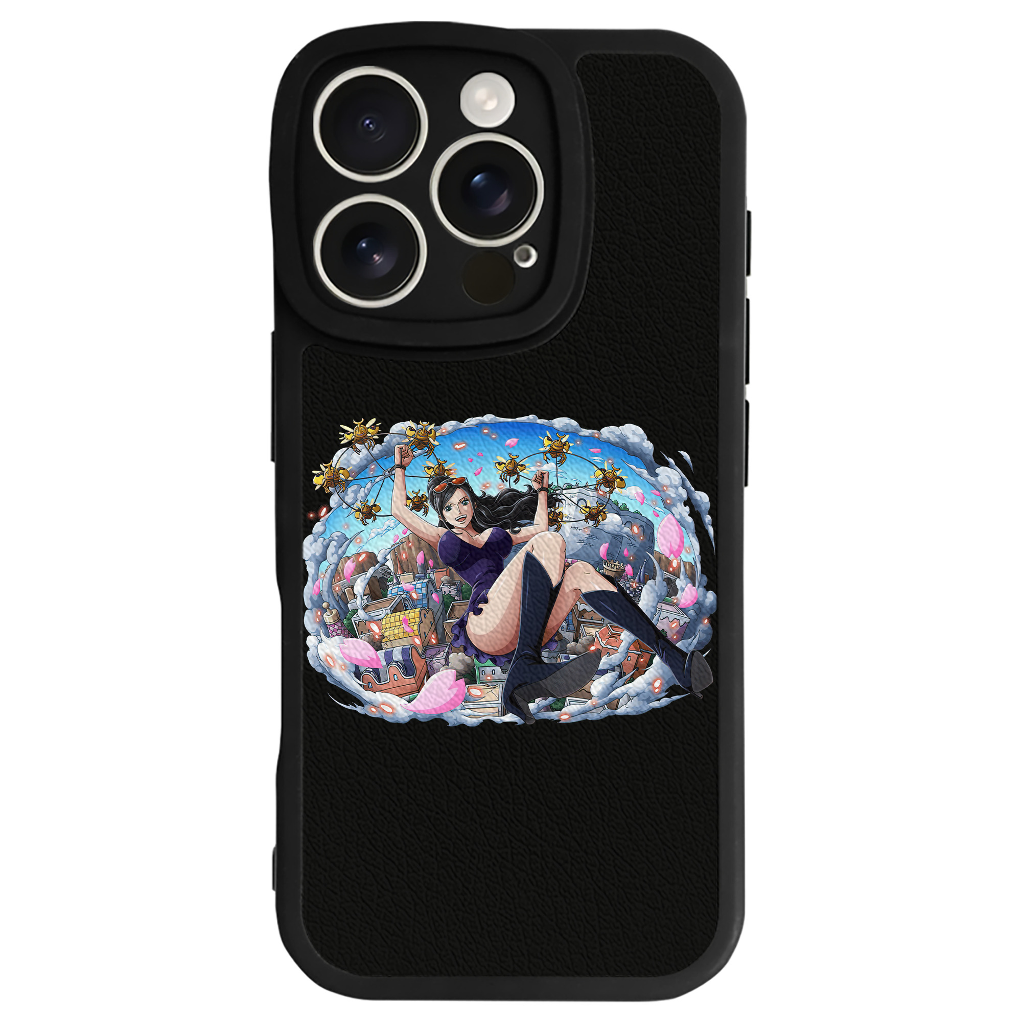 （画像用） ワンピース ニコ・ロビン ONE PIECE Nico Robin 【iPhone 16シリーズ対応】シリコンスマホケース（レザー調） 材質：シリコン